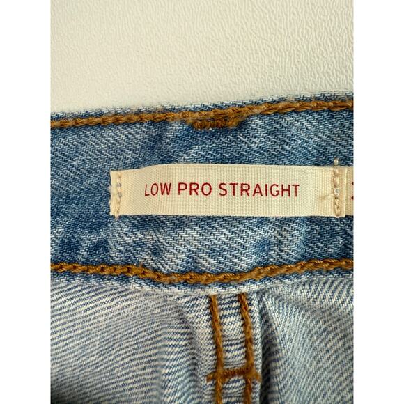 Levi's Women's Low Pro Straight Leg Zip Fly Mid Rise Jeans Size 32 Blue NWT - Picture 11 of 16